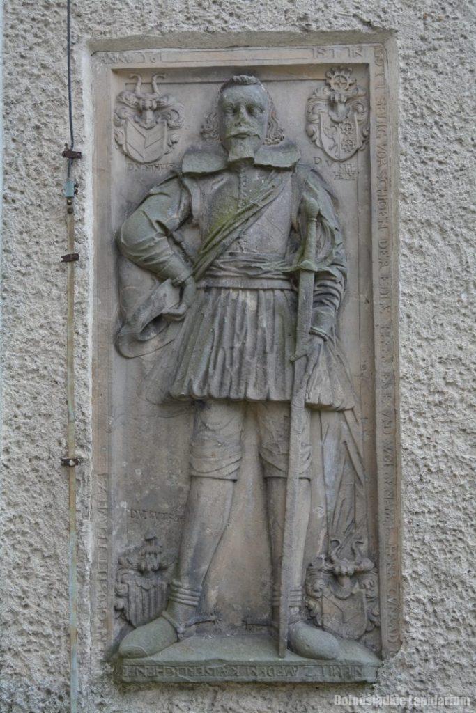 Piotrowice średzkie, kościół św. Katarzyny, płyta nagrobna Konrada von Niemitz