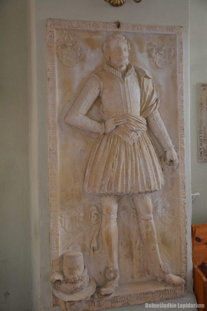 Piotrowice średzkie, kościół św. Katarzyny, płyta nagrobna Fryderyka von Niemitz